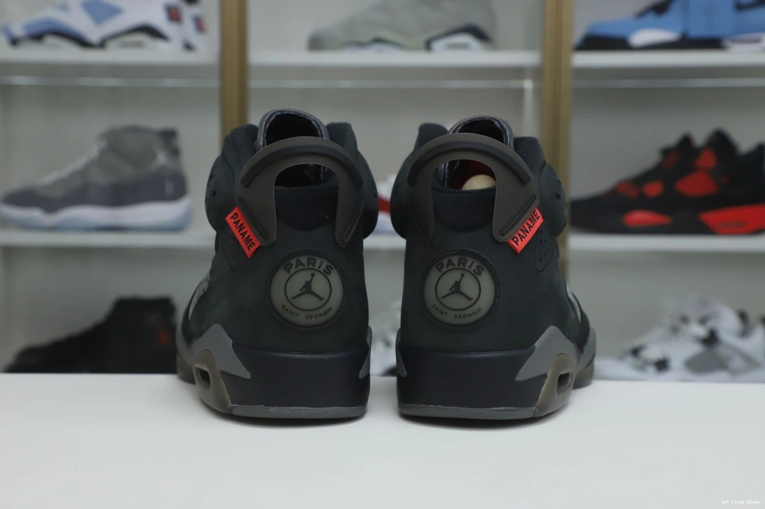 1st Kicks Shoes PARIS X 'IRON UrbanStyle 2004 Kimikick SAINT-GERMAIN 6 GREY' RETRO AIR JORDAN 1109